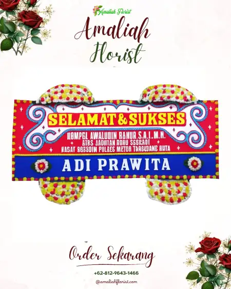 Papan Bunga Ucapan Selamat Pujo Asri